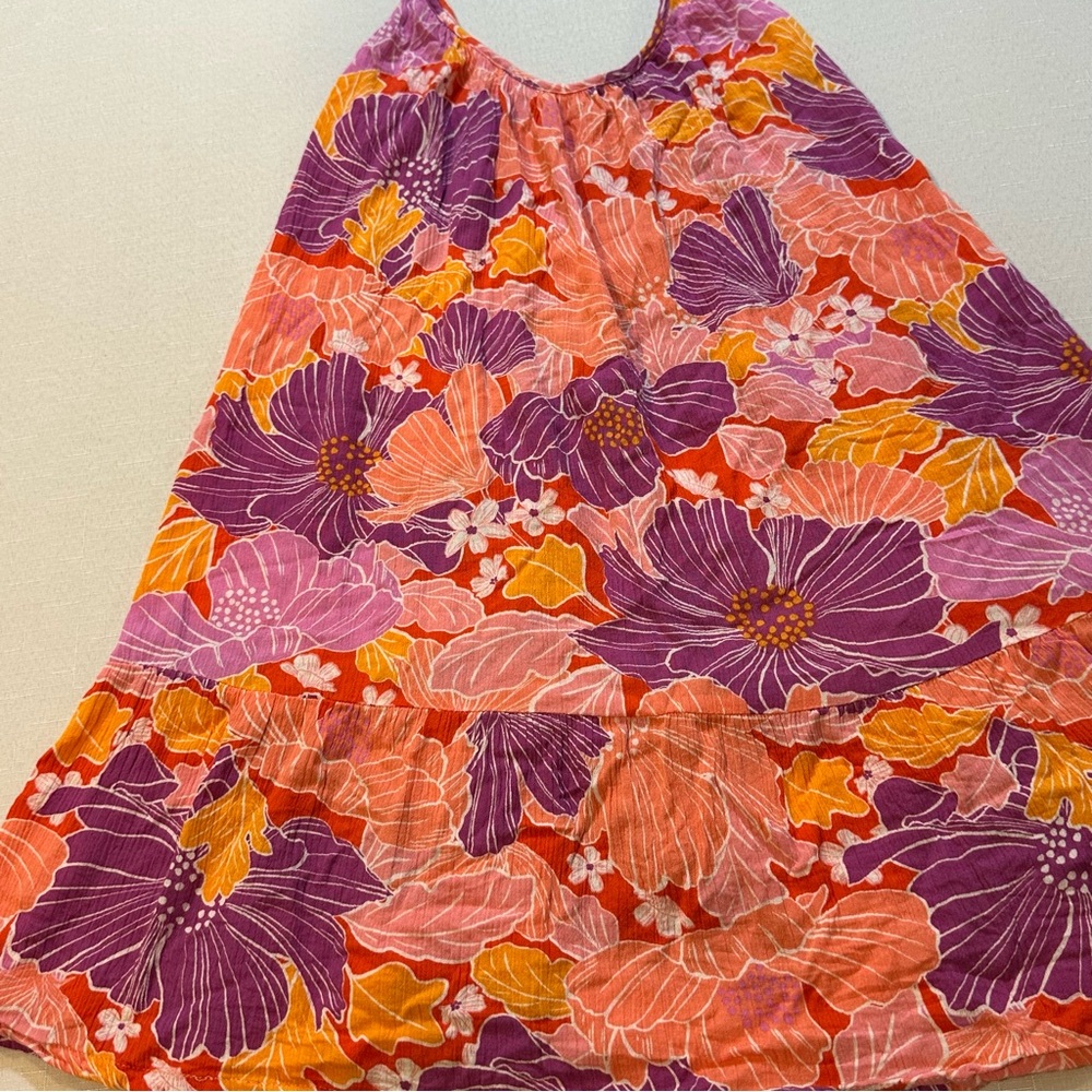 Roxy Floral Boho Tank 🌺 Flowy Summer Top Size S - Picture 3 of 13